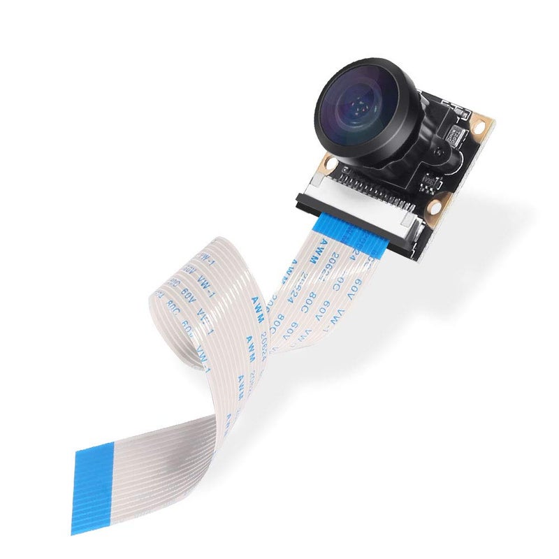 DORHEA Raspberry Pi 4 B Camera - 222 FoV Fisheye Wide Angle Webcam With Night Vision, 5 Megapixel 1080p OV5647 Video Module for Pi Model 3 A/B/B+, 2 and 3 B+ - Image 4